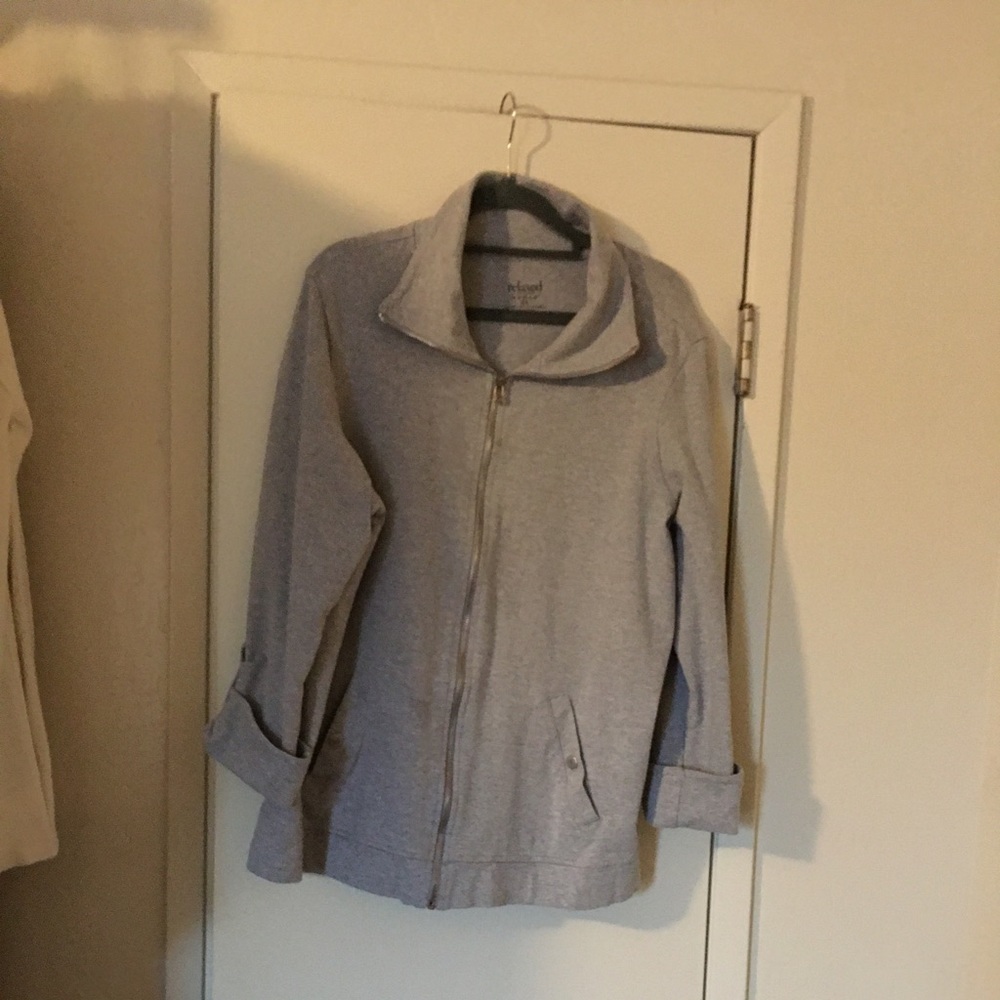 Charter Club Gray Zip Up Jacket NWOT